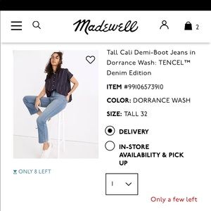 Madewell Cali Demi-boot jeans